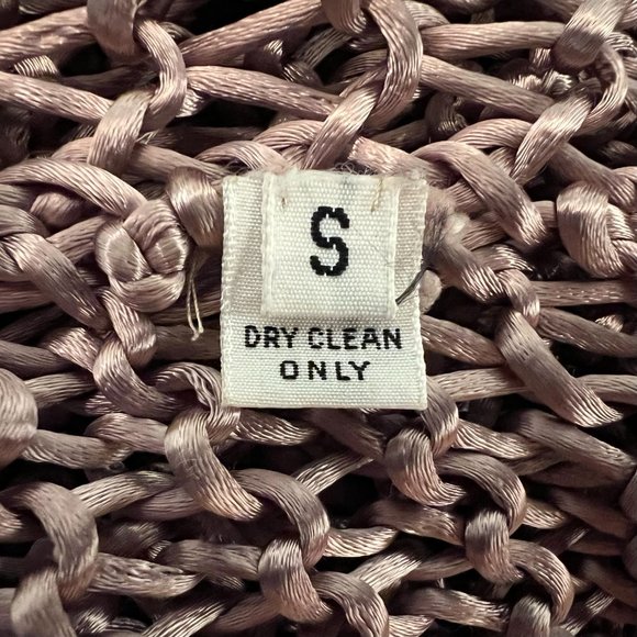 Izabel Lam Crochet Chainmail Shimmering Coat, S, V Good Condition-White Lotus S3 - Picture 5 of 5